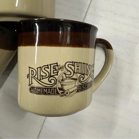 3 Vintage mmHardees Rise and Shine Coffee Mugs 1984‎ EUC - Picture 8 of 8